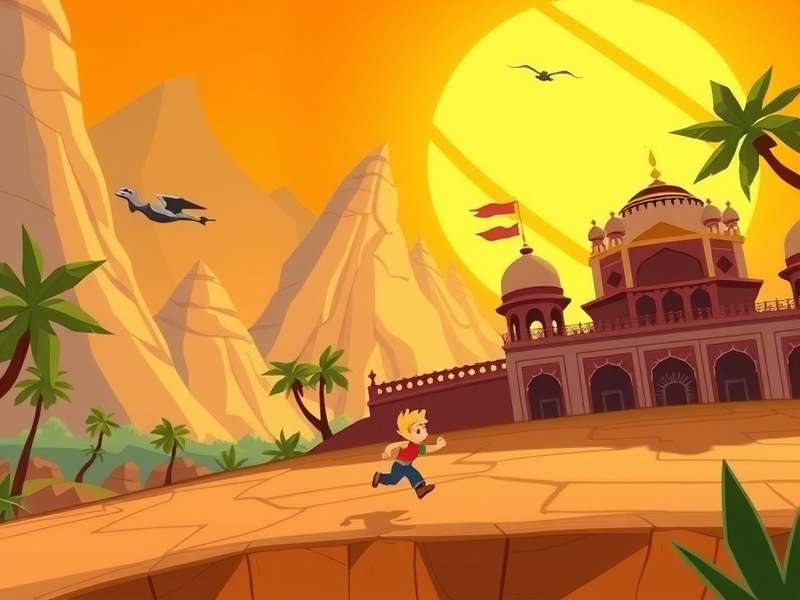 Deccan Dashers Heroic Dash character running through Indian landscape